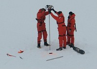 Drilling ice